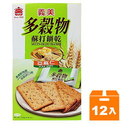 義美 多穀物蘇打餅乾(亞麻仁) 135g (12入)/箱