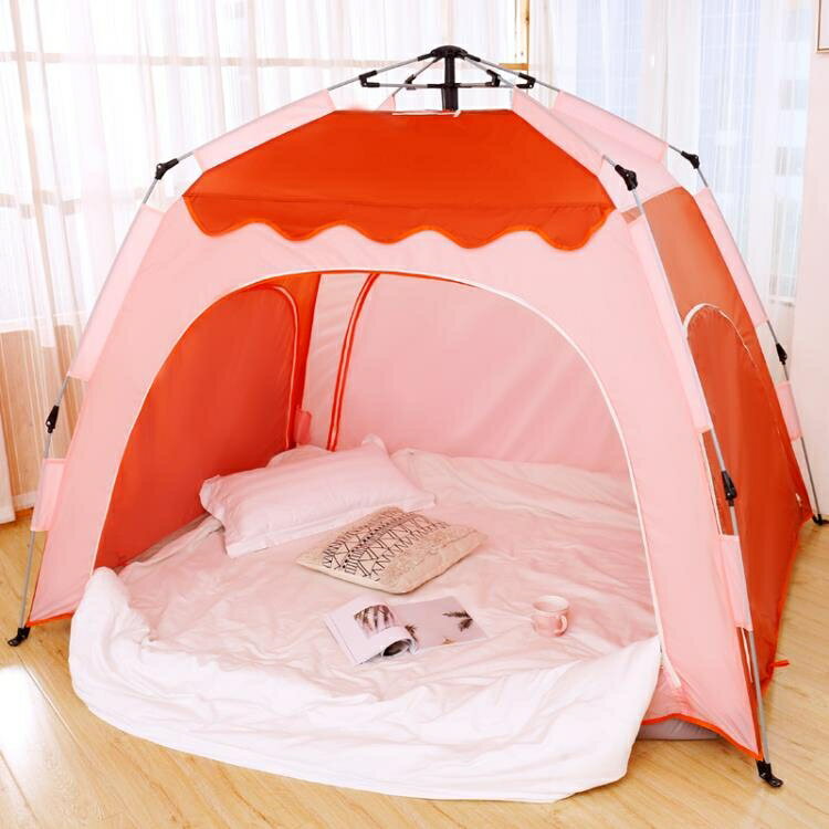全自動兒童帳篷室內睡覺家用床上保暖成人大人冬季加厚保溫防風寒QM 【麥田印象】