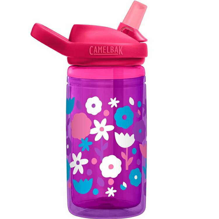 Camelbak 兒童水壺/吸管運動水瓶/雙層隔溫吸管水瓶 eddy 400ml CB2283601040 可愛花朵