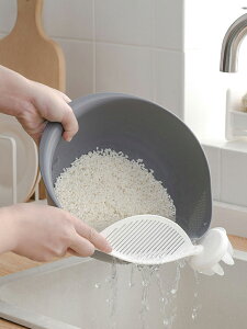 洗米神器淘米勺洗米篩廚房用品家用大全不傷手瀝水器淘米刷淘米棒