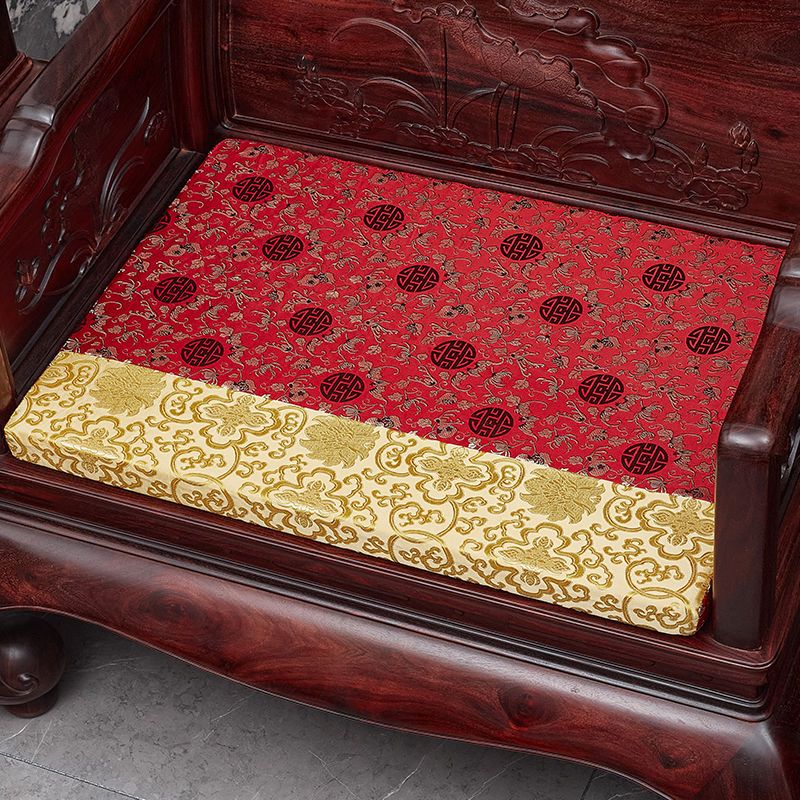 簡約紅木沙發坐墊可拆洗防滑中式舒適實木椅海綿墊家用無靠背加厚
