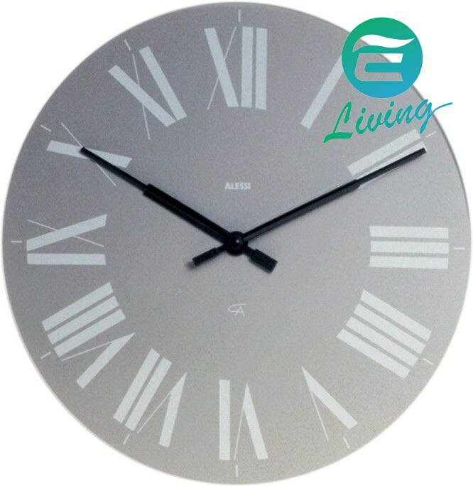 ALESSI 時鐘(灰) FIRENZE WALL CLOCK GRAU #12 G【299免運領券再享折扣】