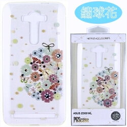 【奧地利水鑽】ASUS ZenFone Selfie (ZD551KL) 5.5吋 花系列保護軟套