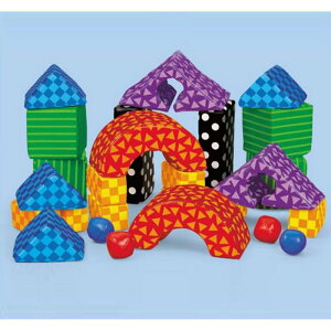【晴晴百寶盒】美國進口 寶寶幾何積木 LAKESHORE 尋寶遊戲感統教具益智遊戲環保無毒玩具遊戲感官W307