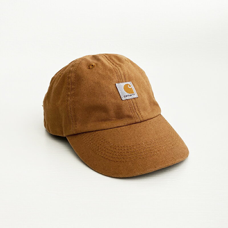美國百分百【全新真品】Carhartt 帽子 兒童款 質感 休閒 配件 復古 LOGO 鴨舌帽 大地色系 駝色 CL13