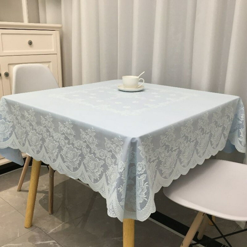 方桌布防水防油免洗田園家用八仙桌布檯布麻將桌布pvc塑膠餐耐用