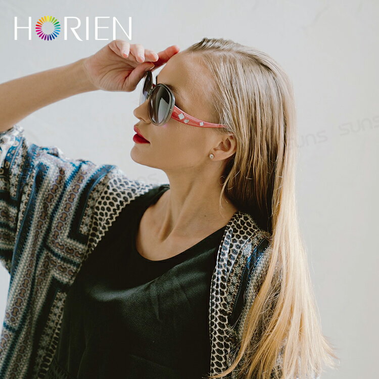 HORIEN海儷恩 星辰楓葉紅淑女偏光太陽眼鏡 抗UV400 (HN 1215 C01) 4