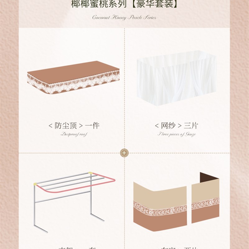 【可打統編 超低價】橘喵美式u型軌道床簾宿舍上下鋪寢室加厚強遮光覆古窗 大學生蚊帳 0