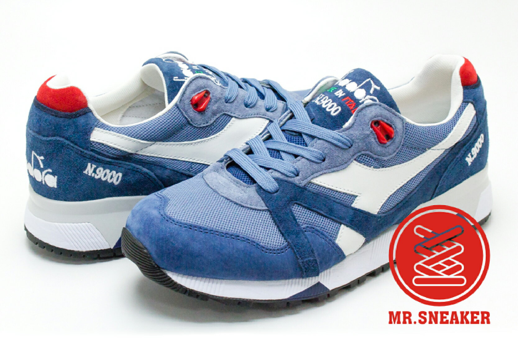<br/><br/>  ☆Mr.Sneaker☆ Diadora 義大利製 國寶鞋 MADE IN ITALY N9000 藍/紅 男段<br/><br/>