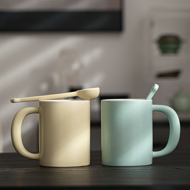 陶瓷咖啡杯600ml牛奶杯啞光馬克杯大容量簡約北歐水杯家用杯子ins