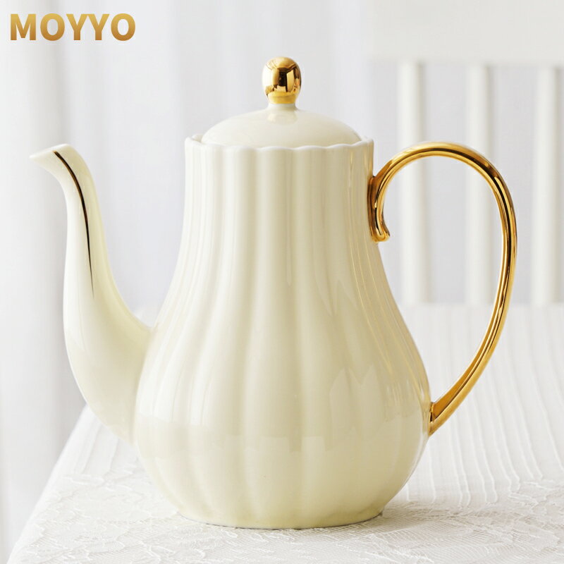 moyyo馬卡龍色咖啡具下午茶壺杯碟套裝莫蘭迪粉紅藍黃紫彩色時尚