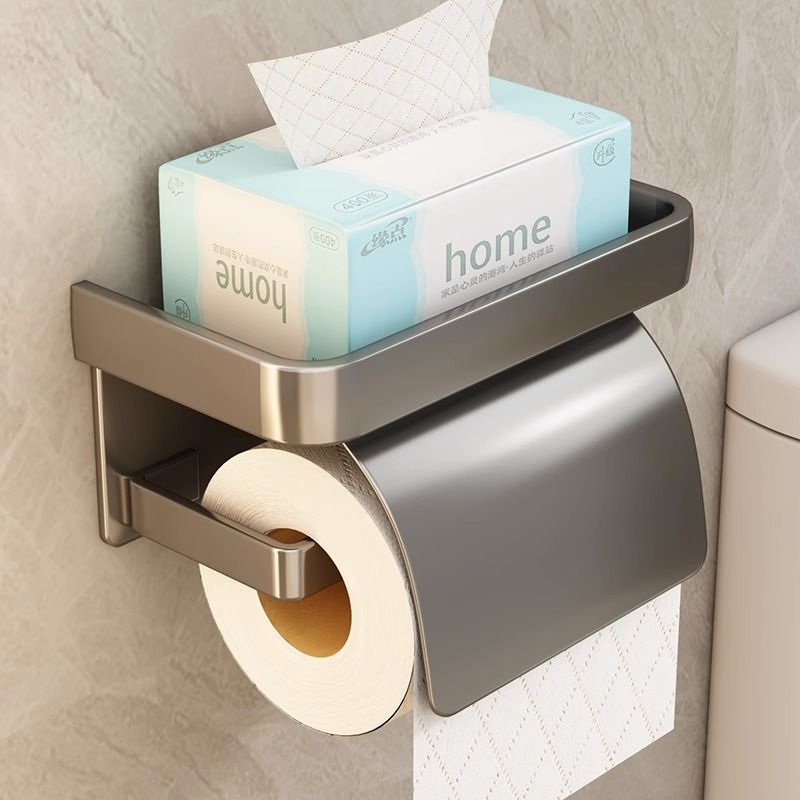 衛生間紙巾盒壁掛式廁所抽紙盒浴室免打孔廁紙架洗手間卷紙置物架