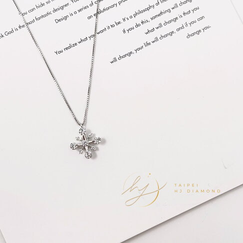 【HJ DIAMOND】一克拉日本鉑金雪花鑽墜 0