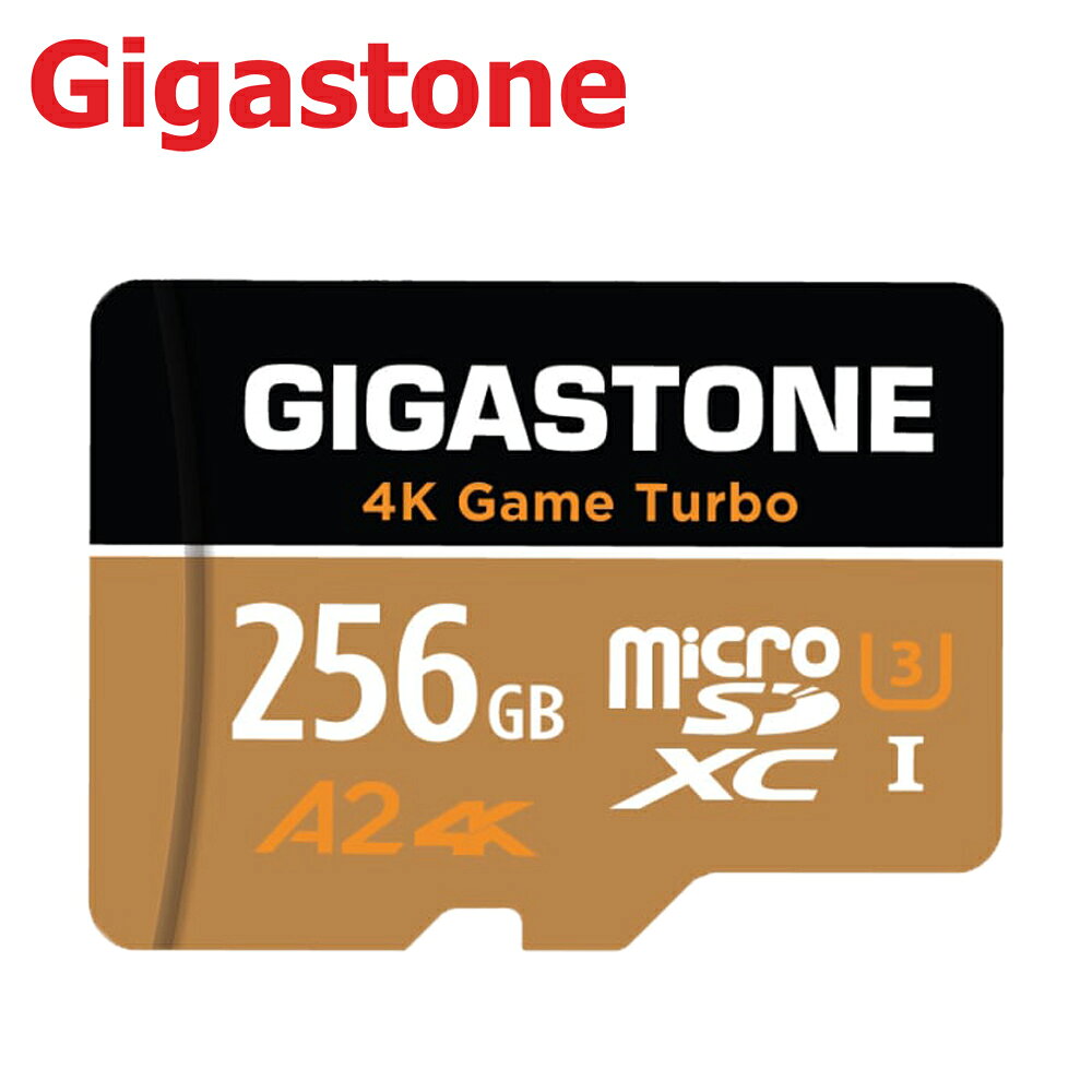 GIGASTONE 256GB microSDXC TF U3 A2 記憶卡 4K Game Turbo 256G
