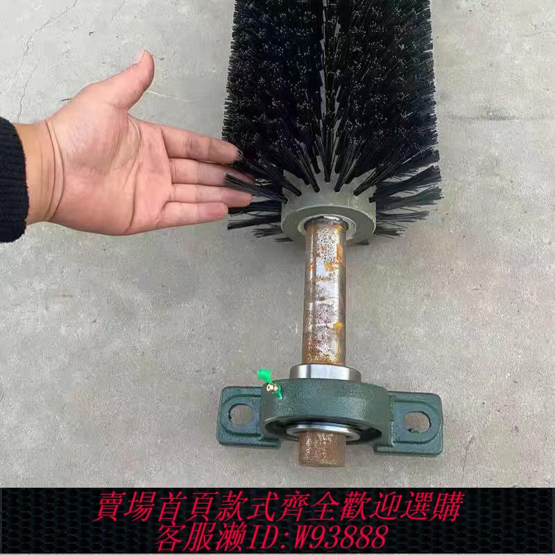 滾筒毛刷 80型50型30型滾筒篩沙機毛刷輥尼龍絲鋼絲防堵眼圓形空心除塵定製