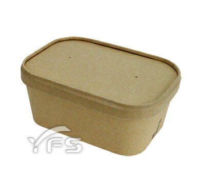 PCL-1713 30oz長方紙碗(牛皮底+紙蓋) (免洗餐具/免洗碗/紙餐碗/外帶碗/便當)【裕發興包裝】JH1039JF0223