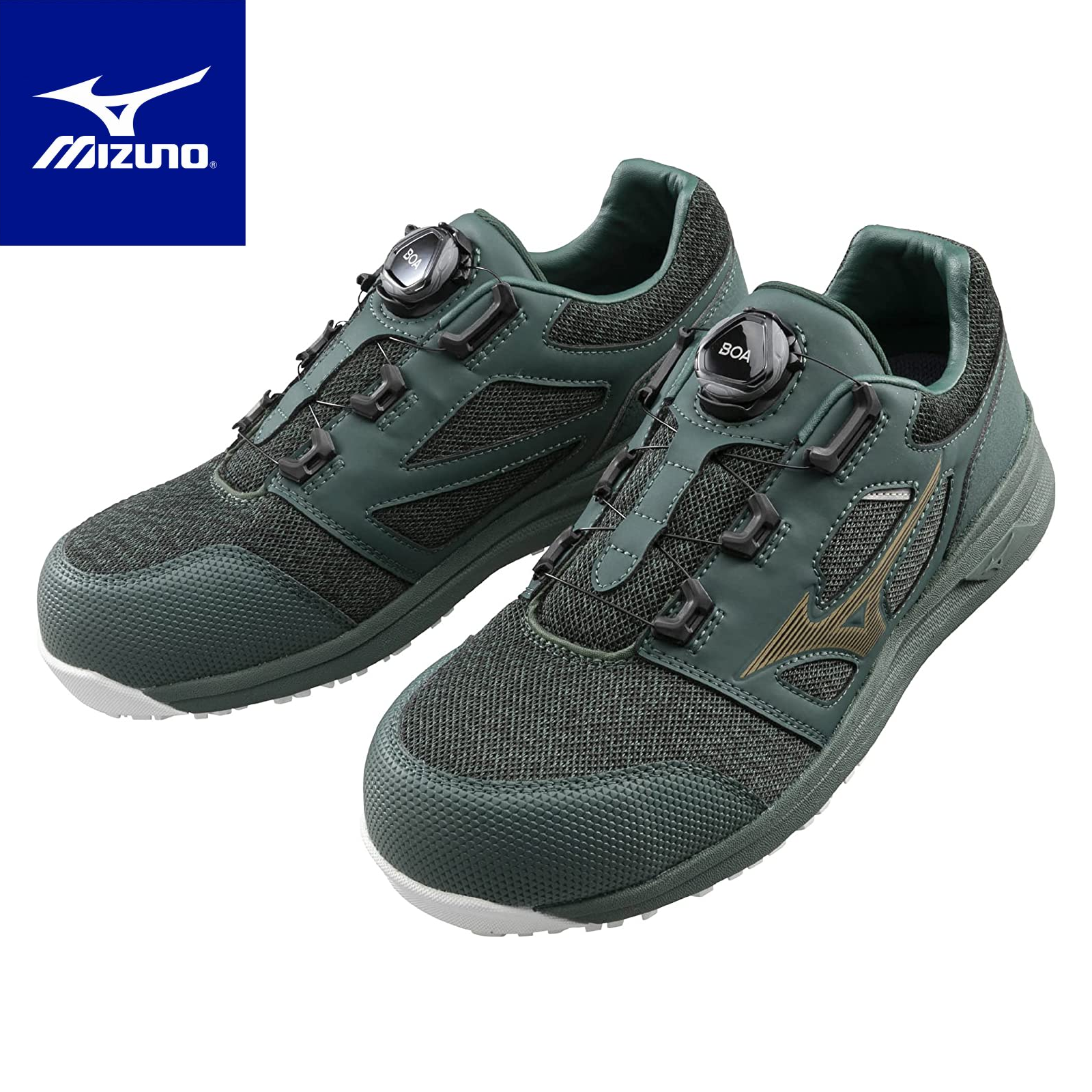 MIZUNO 防護鞋 LS II BOA 旋鈕 寬楦 防護鞋 防護鞋 工作鞋 塑鋼頭 鋼頭 F1GA225233 現貨