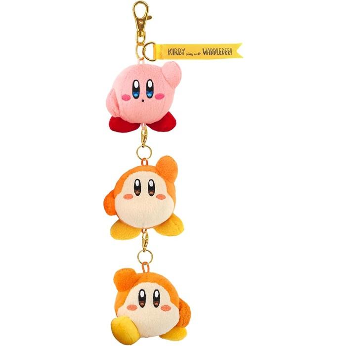 【全館95折】星之卡比 三連娃娃吊飾 包包吊飾 可拆開 瓦豆魯迪 卡比之星 日本正版 該該貝比日本精品