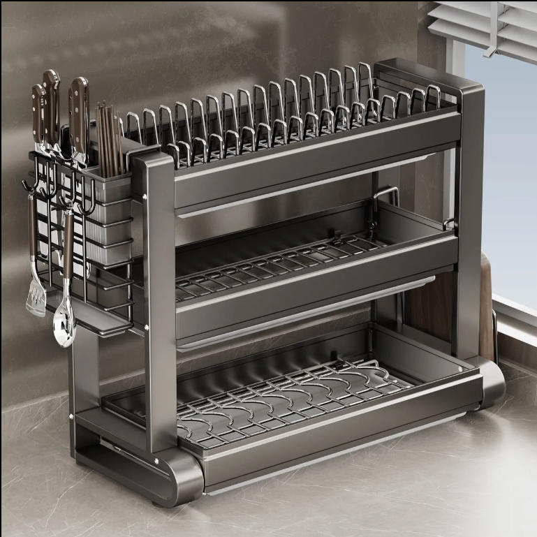 廚房收納碗筷碗碟盤瀝水餐具架