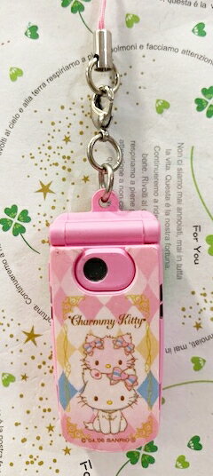 【震撼精品百貨】寵物貓 Charmmy Kitty 三麗鷗 寵物貓手機吊飾&螢幕擦*56413 震撼日式精品百貨