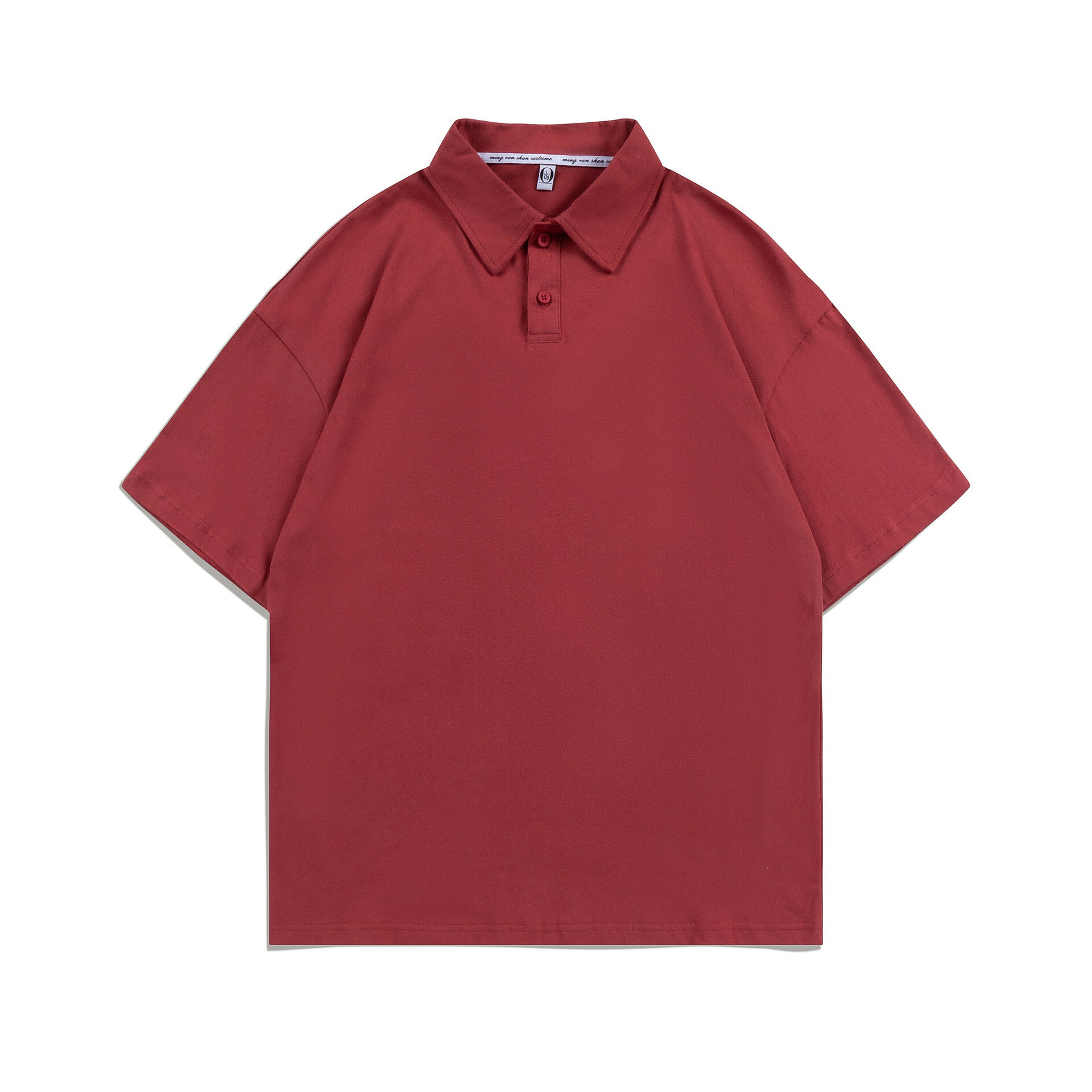 【喜挖】200g春夏潮牌考拉貼標純棉POLO衫短袖男女款寬鬆翻領T恤潮流百搭 0