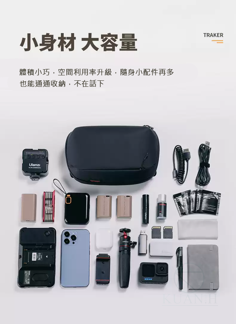 Ulanzi BP06/BP07 城市旅行者收納包 2L/2.5L 旅行包 旅行收納包 可手提 肩背 防潑水 肩背 側背｜領券最高折$220 3