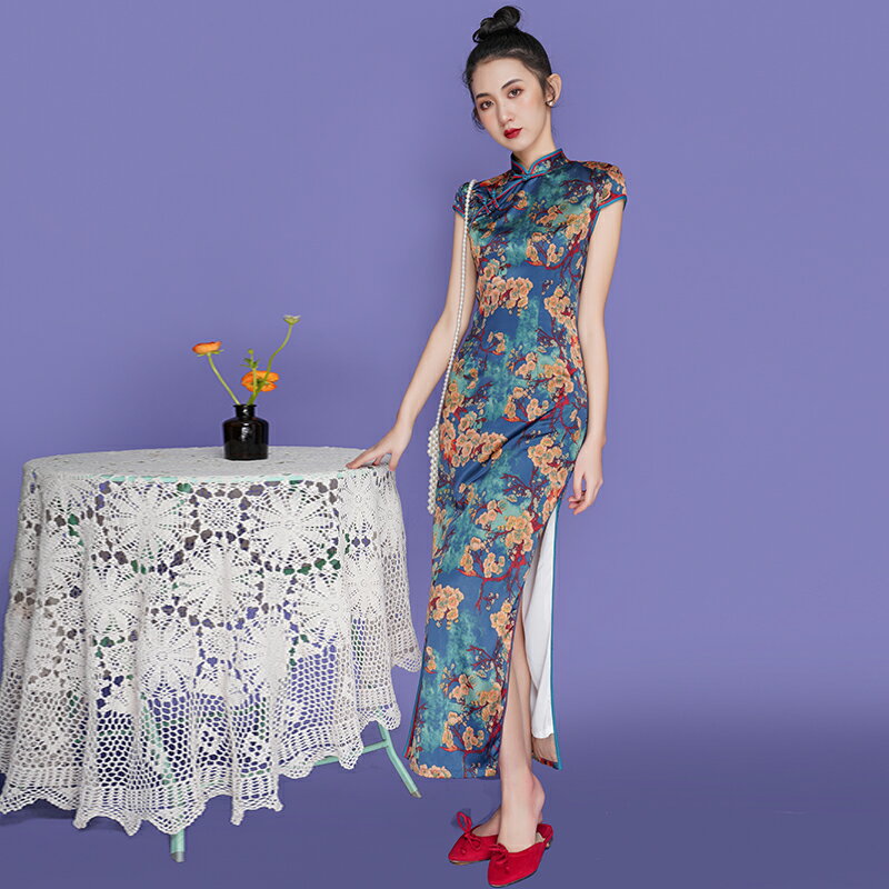 年夏季蝕骨旗袍年輕款少女復古中國風復古改良版連衣裙