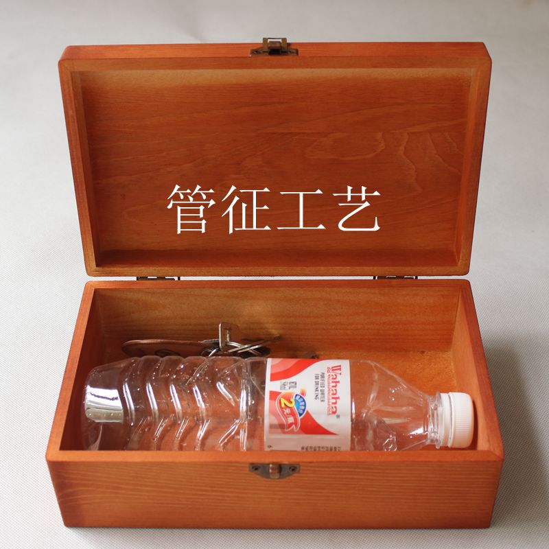 包郵zakka木制復古實木木盒子上色盒收納盒桌面證件飾品收藏盒子