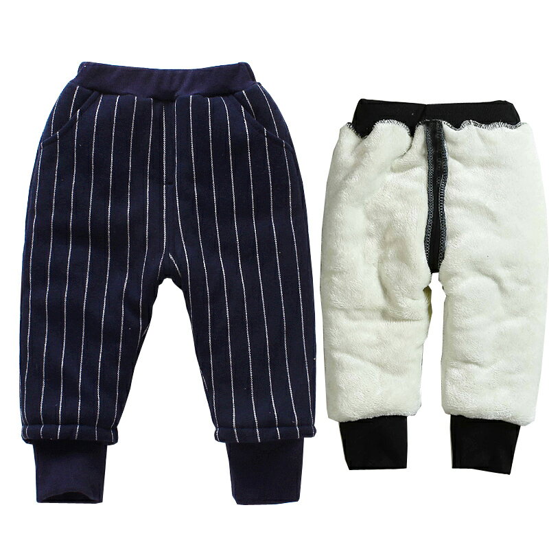 男寶寶加絨褲子0一1-3歲2幼兒加厚冬褲男童嬰兒大PP褲8冬天棉褲
