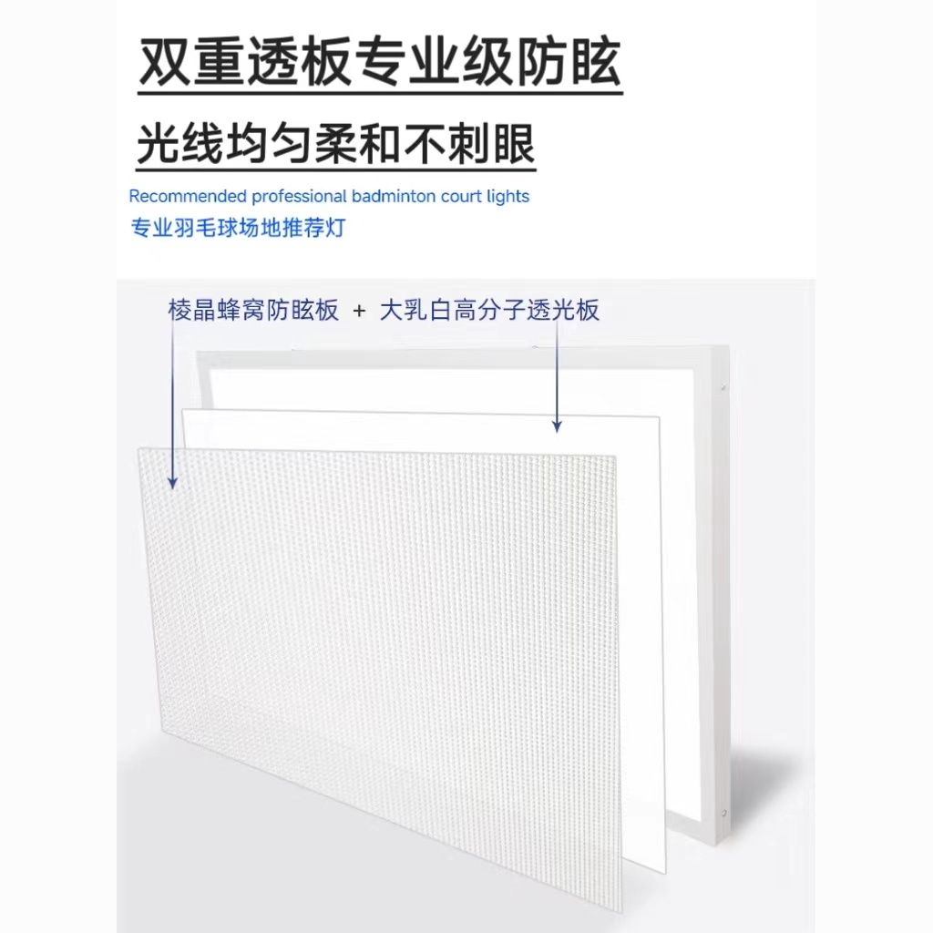 【台灣公司 超低價】LED專業防眩目室內羽毛球館乒乓球館專用體育館專用燈球館專用燈 2