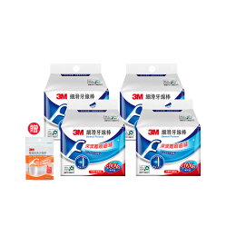 3M 細滑牙線棒單線超值4包組