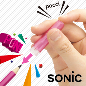 鉛筆蓋 日本 SONIC 按鍵鉛筆帽 6入 ( SK-274 ) 4色可選