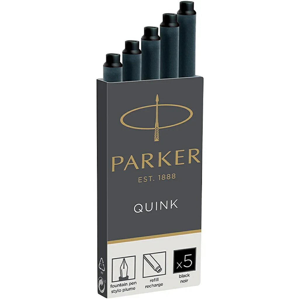 PARKER 派克 鋼筆 卡水 兩卡盒10入裝 藍 黑 藍黑色 法國製造 卡式墨水管