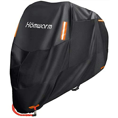日本 Homwarm 高磅數 加厚 防水 防紫外線 機車罩 附收納袋 耐水壓 防塵套 摩托車罩 重機 前輪防盜孔設計【小福部屋】 3