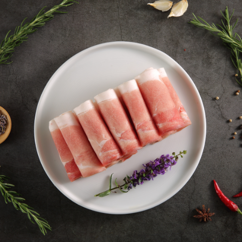 香草豬 大雪花肉捲片200g #台灣豬肉 ＃冷凍