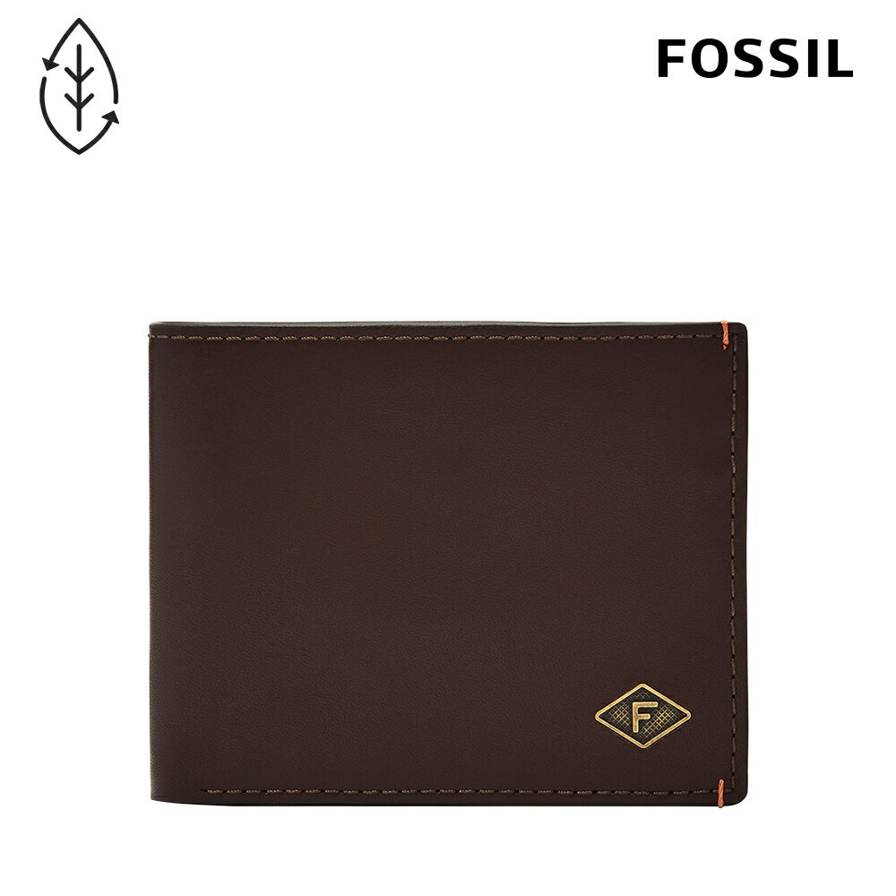 送禮首選★FOSSIL Bronson 真皮證件格皮夾-義式咖啡色 ML4561206【美國時尚品牌】 附防塵袋+提袋【全館滿額折價★FOSSIL全系列包夾送美妝蛋】