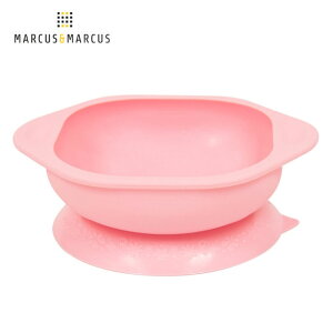 【加拿大 Marcus & Marcus】動物樂園矽膠防漏幼兒學習吸盤碗-粉紅豬(粉)