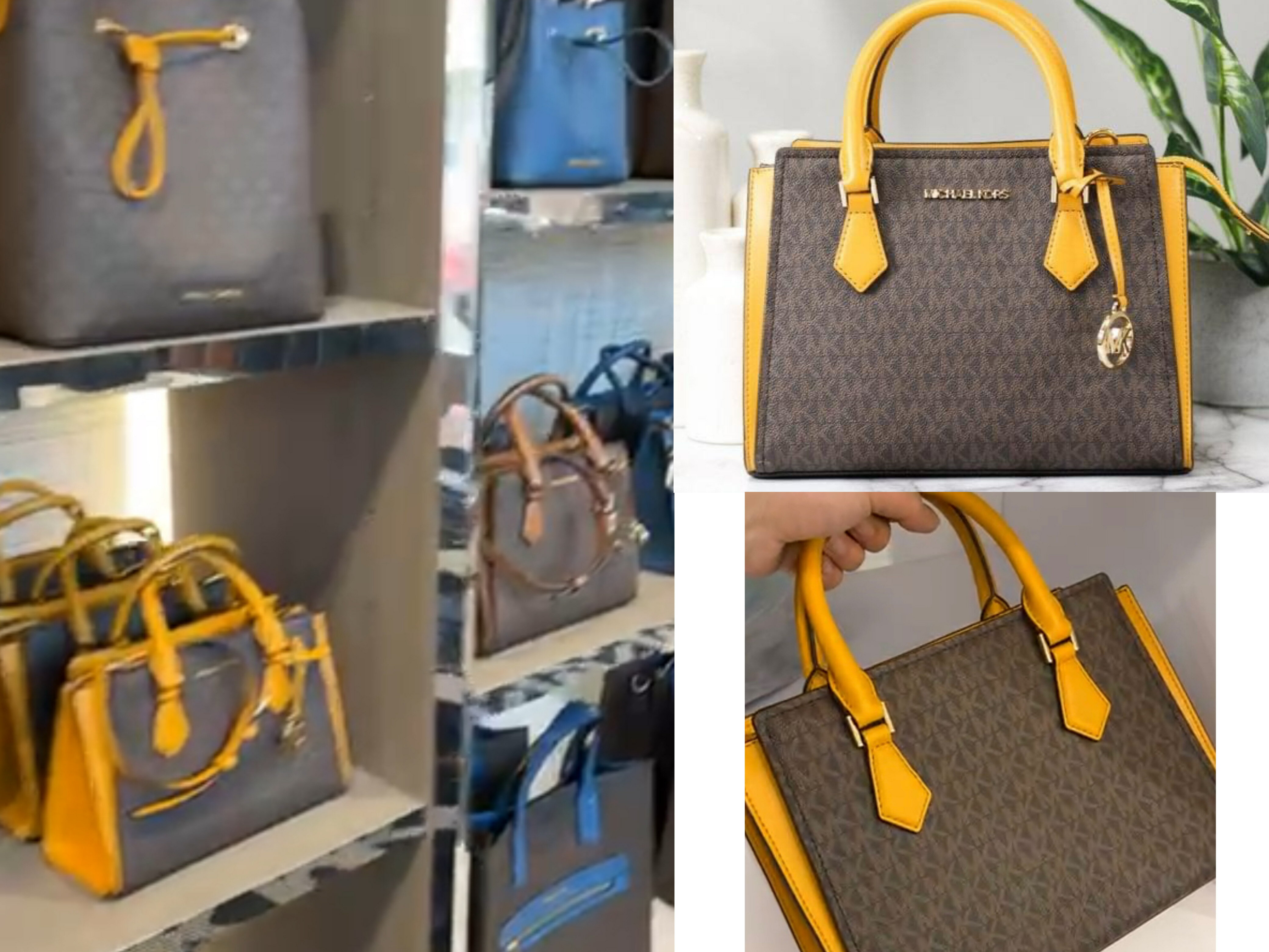 美國正品MICHAEL KORS MK滿版深咖黑色 三層金鏈條包 (中號殺手包)黛妃包 側肩背 斜背包、MK專櫃黑色-sofia玳瑁手提鏈包(中號)黛妃包 斜背包~【簡約實尚 上班族最愛,中大號款都可放長夾】-(保證美國MK OUTLET直購全新100%正品).*vivi shop* 8