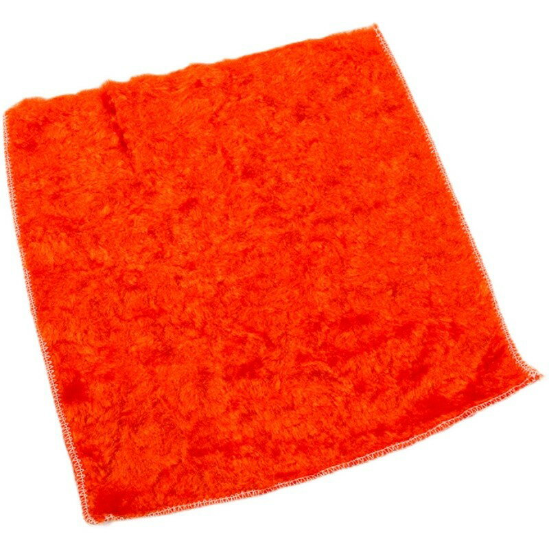 韓國進口大號高檔絲光橘色絨毛百潔布抹布 不沾油洗碗巾 超強吸水