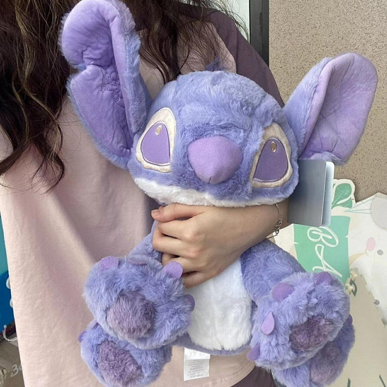紫色史迪仔毛絨玩具玩偶送女友閨蜜情人節禮物生日大號史迪奇公仔 玩偶/生日/情人/聖誕禮物/毛絨娃娃/抱枕娃娃