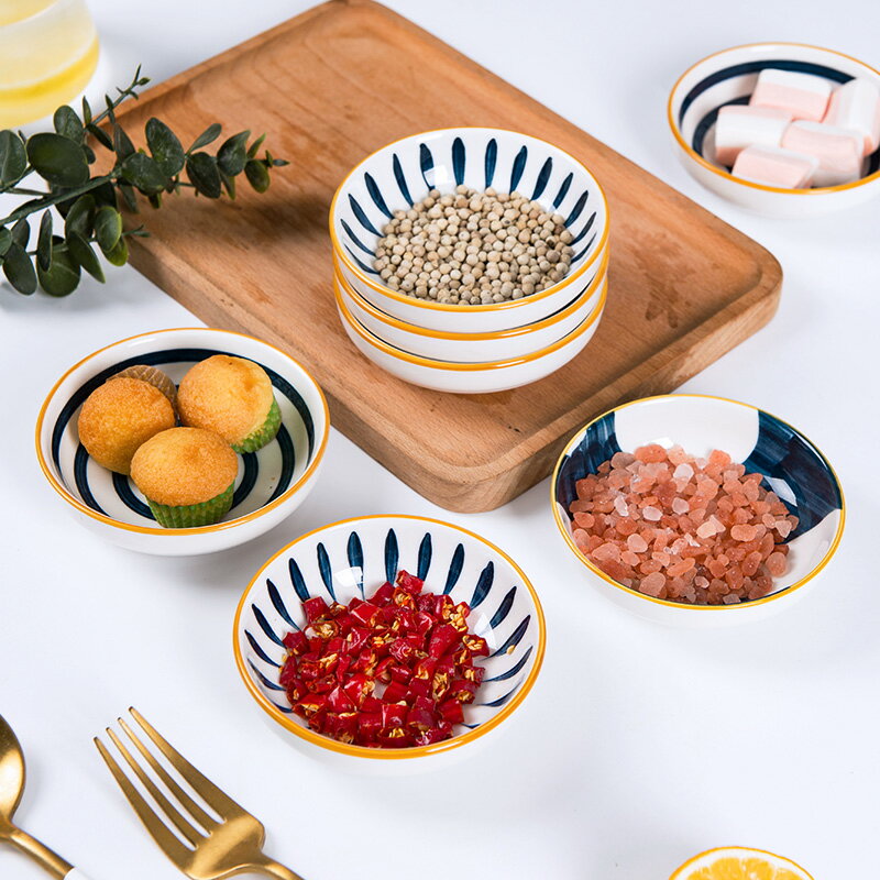 味碟家用日式陶瓷調味碟醬油醋碟骨碟蘸料調料小碟子小菜創意餐具