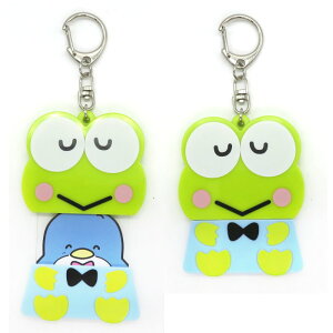 asdfkitty*大眼蛙造型變身鑰匙圈-山姆企鵝款-吊飾/掛飾-日本正版商品