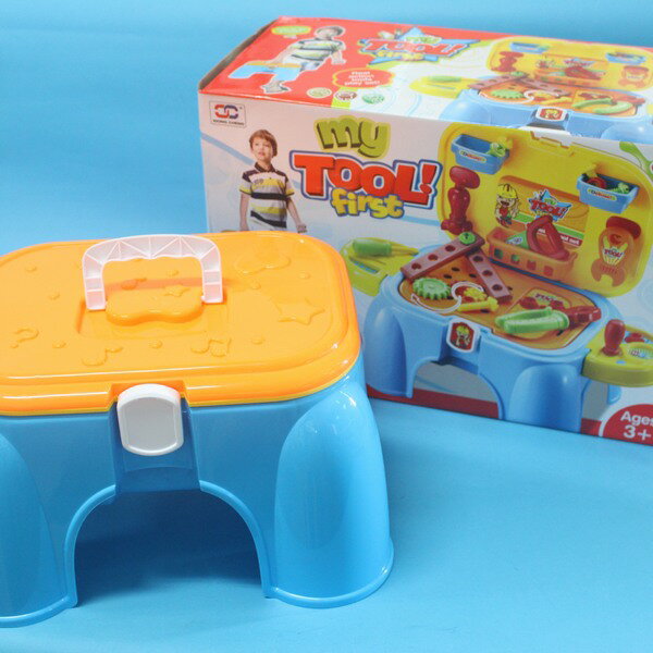 工具收納椅凳 玩具箱 儲物凳 NO.008-96/一盒入(促650)二合一兒童工具組扮家家酒多功能兩用工具組~CF120737【領券滿額再折千12/31止】 6