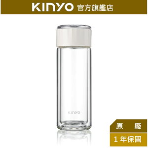 【KINYO】雙層防燙水晶玻璃杯 280ml (KIM-223)