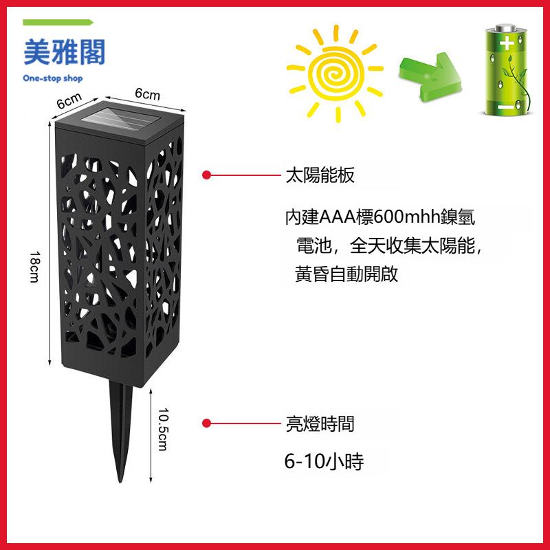 熱銷快發 定制鏤空路徑燈 戶外引路防水景觀庭院地插燈  LED太陽能 草坪燈myg9111