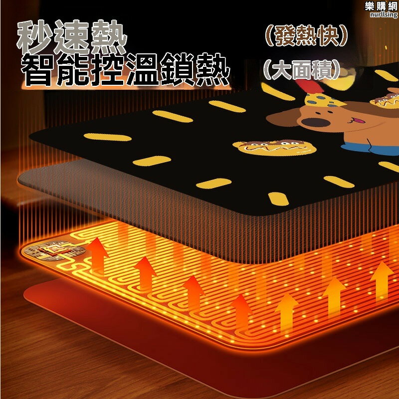 滑鼠墊 滑鼠墊 鍵盤墊 桌墊 暖手墊 卡通條紋滑鼠墊 可愛鼠標墊 加熱滑鼠墊 超熱鼠標墊 辦公桌墊 電腦暖桌墊子