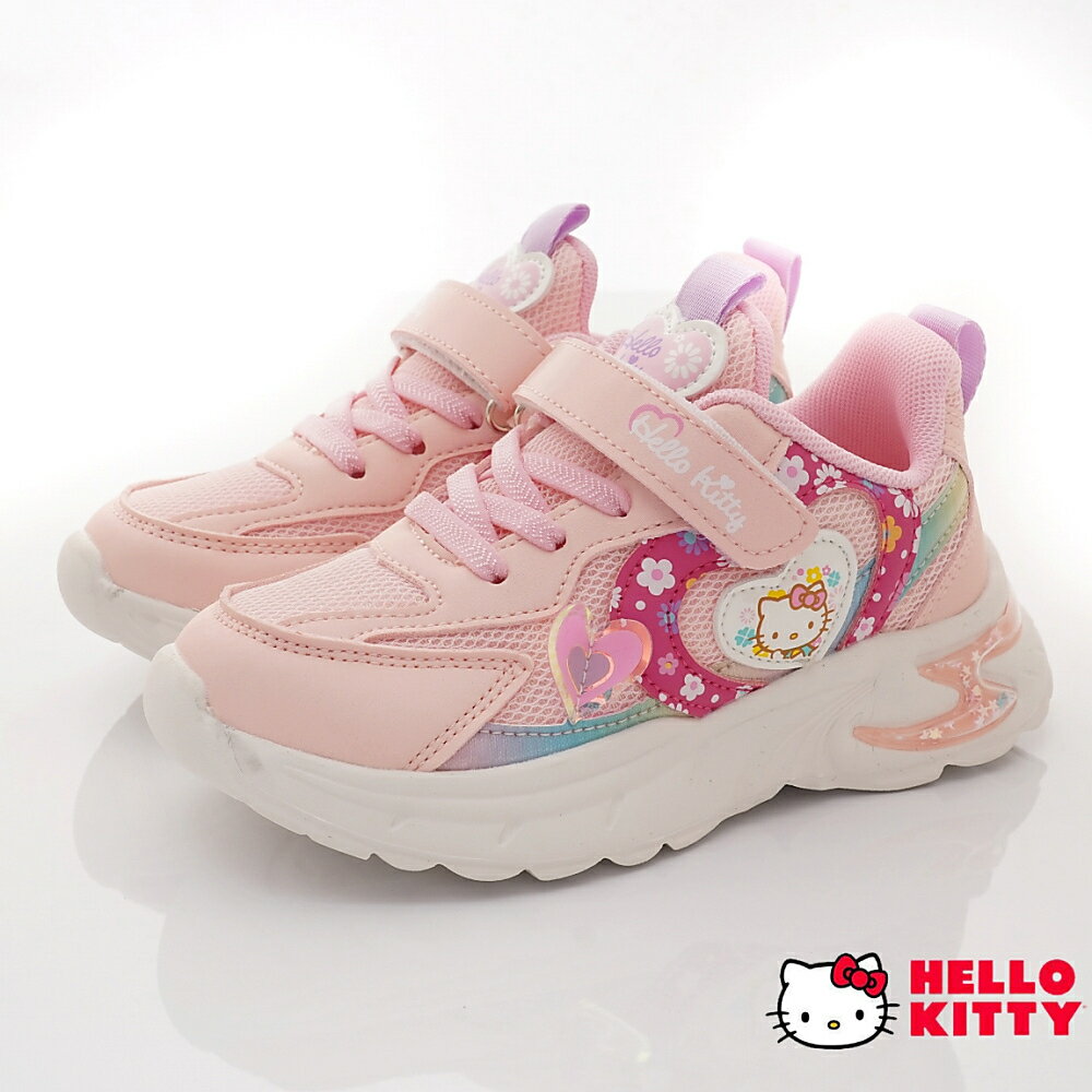 卡通-Hello Kitty前衛老爹鞋高厚底運動款722117粉(中小童段)