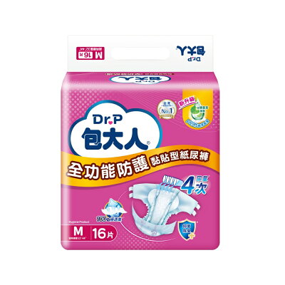 包大人 全功能防護新薄型紙尿褲 M號 (16片/6包/箱 ) 【杏一】