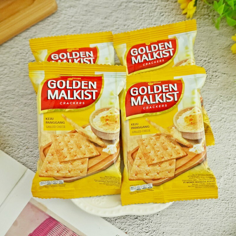 【哦吉】Golden Malkist 炭烤起司蘇打餅 (炭烤起士蘇打餅 起士餅乾 碳烤起士蘇打餅)600g (印尼餅乾)