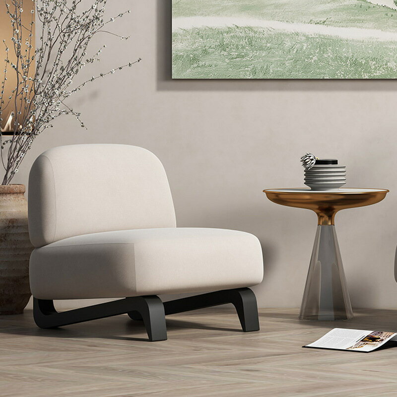 沙發椅 創意網紅設計師沙發椅北歐簡約現代懶人沙發椅極簡輕奢客廳單人椅